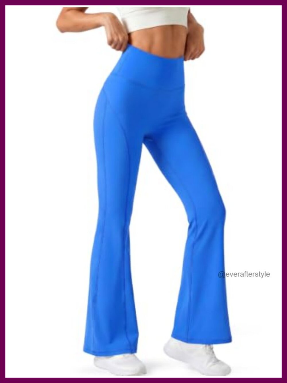 High Waisted Flare Leggings Bell Bottom Yoga Pants with Pocket